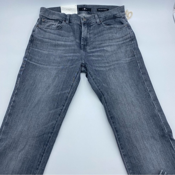 7 For All mankind the Classic Bootcut  gray/dark blue jeans - Picture 9 of 16